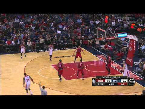 Bradley Beal Hits a Three Beat the Shot Clock