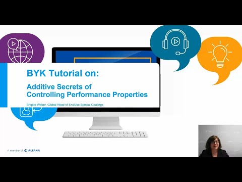 BYK Lectures - Additive Secrets of Controlling Performance Properties