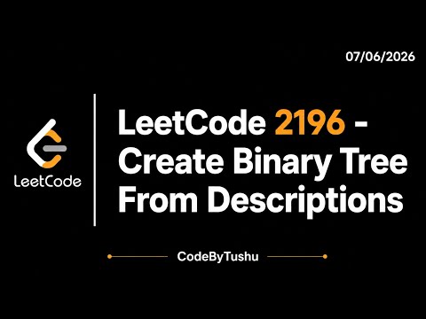 Leetcode 2196 Create Binary Tree From Descriptions Hashmap Hashset Explained Java Solution
