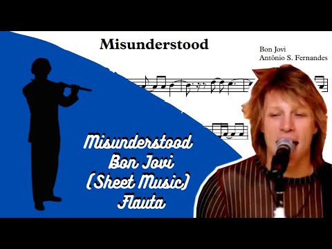 Misunderstood - Bon Jovi (Sheet Music) Flauta
