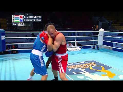Men's Light Heavy (81kg) - Quarter Final - Peter MULLENBERG (NED) vs Oybek MAMAZULUNOV (UZB)