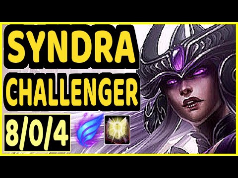 GREVTHAR (SYNDRA) - 8/0/4 KDA CHALLENGER GAMEPLAY - BR