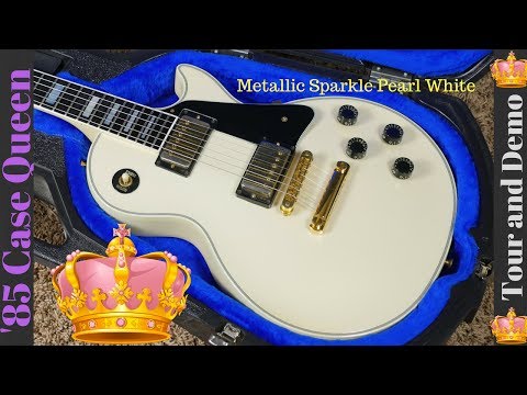 Case Queen! 1985 Gibson Les Paul Custom Metallic Pearl White Video