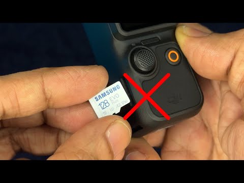 DJI Osmo Pocket 3 - How to Insert Micro SD Card