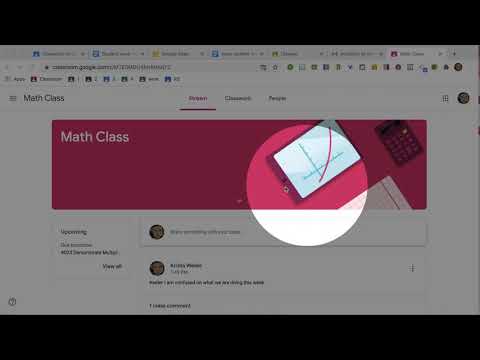 STUDENT VIEW: Show the class description in Google Classroom