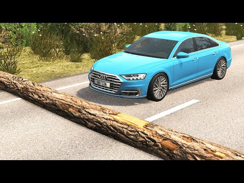 Cars vs Fallen Tree #5 – BeamNG.Drive