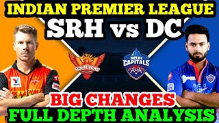 SRH vs DC Dream11 Team | SUNRISERS HYDERABAD vs DELHI CAPITALS | DC VS SRH Match  dream11 team