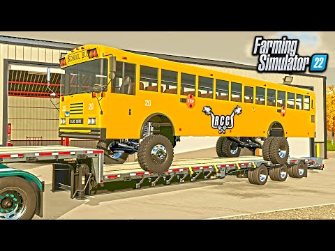 RUSTED-OUT SCHOOL BUS GETS MASSIVE LIFT KIT!! (8-INCH LIFT, WHEELS & NEW PAINT) | ROLLIN COAL CUSTOM