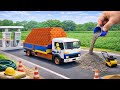DIY Mini Tractor Truck Construction Project Mini Road Building Science Experiment