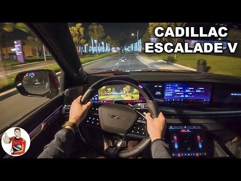 2026 Cadillac Escalade V POV Night Drive (3D Audio)(ASMR)