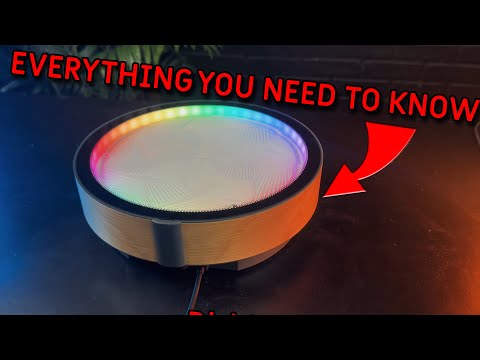 Grounded Labs Oasis Mini Sand Art, Real Bamboo, Zen Stress Relief, iOS and Android Compatible, with Smart LED Lighting video review thumbnail