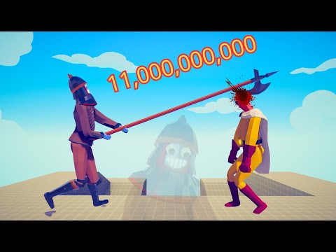 11,000,000,000 DAMAGE HALBERD vs EVERY UNIT - Totally Accurate Battle Simulator TABS