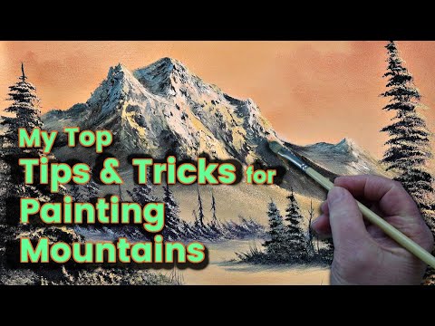 Giving away My Top Tips and Tricks for Painting Mountains