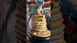 Chef Lizard in a whimsical world of pets and animals living their best fantastical lives.