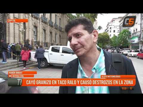 CAYÓ GRANIZO EN TACO RALO Y CAUSÓ DESTROZOS EN LA ZONA 08-10-2026