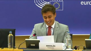DISCURSO FORTE DE NIKOLAS NO PARLAMENTO EUROPEU