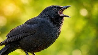 Graúna Cantando Solta na Natureza 