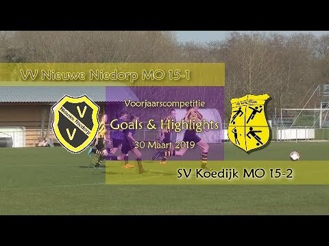 VV Nieuwe Niedorp MO15-1 - SV Koedijk MO15 -2 (30-03-2019)