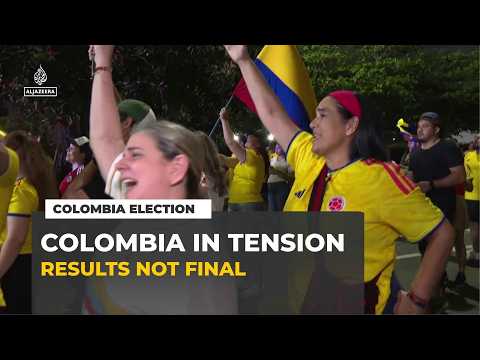 Colombia election: crowds celebrate disputed victory as vote count continues