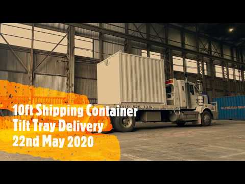 10ft Shipping Container Tilt Tray Delivery