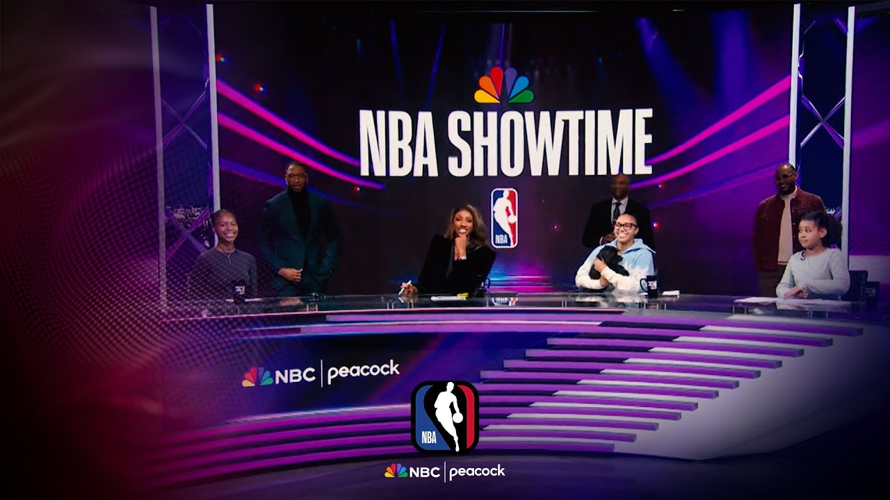 Daughters of Tracy McGrady, Vince Carter, Carmelo Anthony take over NBA Showtime desk | NBA on NBC