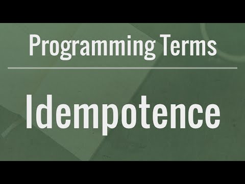 Programming Terms Idempotence