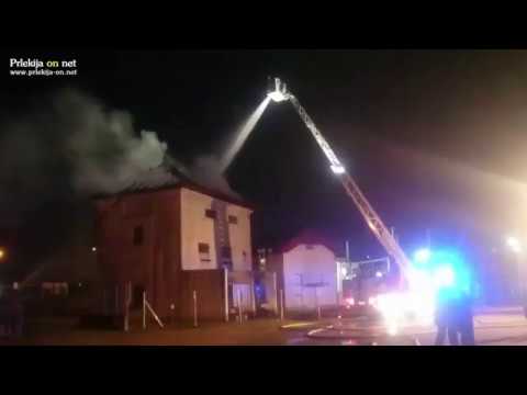 Požar razdelilne transformatorske postaje v Ljutomeru