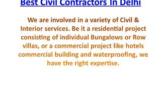 Best Electrical Contractors in Delhi