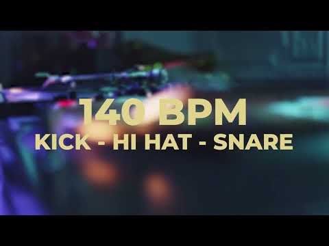 140 BPM METRONOME | KICK - HI HAT - SNARE