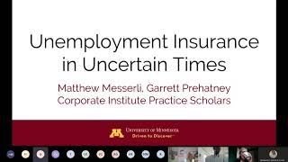 Corporate Institute: Unemployment Insurance in Uncertain Times