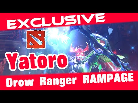 Yatoro Drow Ranger rampage ti 10. Team Spirit vs Invictus Gaming
