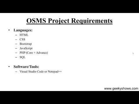 Introduction to Online Service Management System Project PHP MySQL Hindi