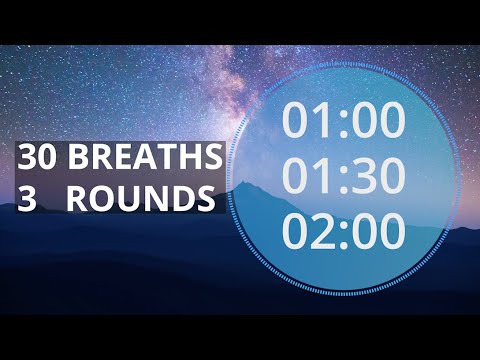 Wim Hof Guided Breathing Session - 3 Rounds For Complete Beginners No Talking
