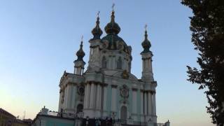 preview picture of video 'Kiev, Ukraine: Saint Andrew Church & Andreevsky Descent'