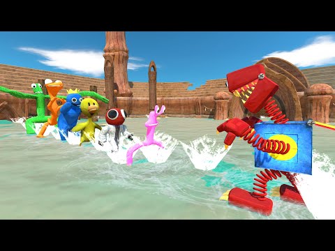 Boxy Boo Fight ALL Rainbow Friends - Animal Revolt Battle Simulator