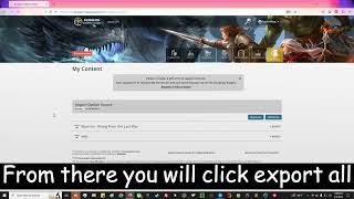 How to use Dungeon master vault to export and import content (Gone Real)