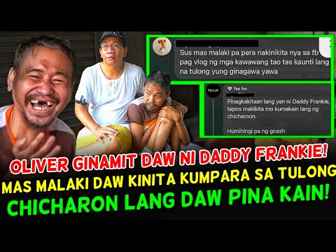 Oliver Pinag Kakitaan Lang Daw Ni Daddy Frankie!