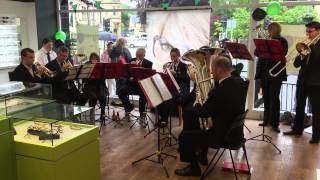 Brass Factor 2015 - Hebden Bridge Band with Congratulations