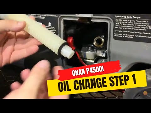 Onan P4500i Inverter Portable Generator - Oil Change Step 1