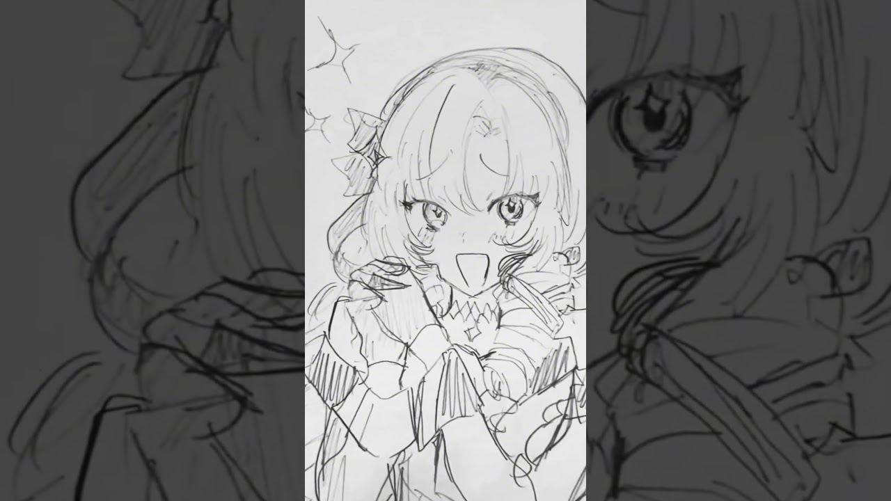 弦月さんが難しすぎました🥲 表情でキャラ崩壊してたらごめんなさい‼️#にじさんじ #にじさんじイラスト