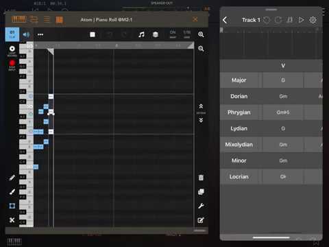 Record ChordBud into Atom AUv3 in AUM