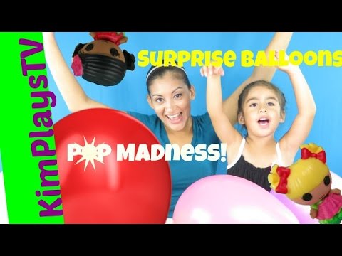 Popping Balloon Surprise Madness  Lalaloopsy Toys in 10 Nerve Racking Balloons Video