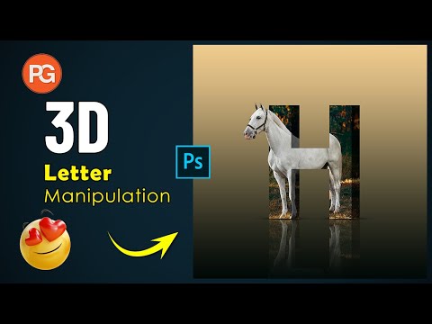 3D Letter Manipulation - Best Photoshop Tutorial For Beginner 2024