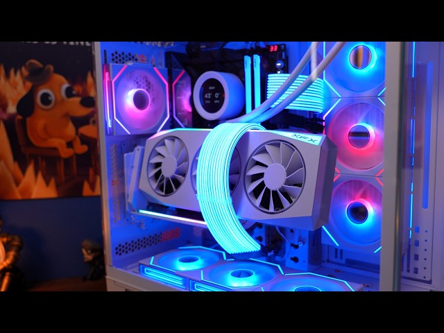 Vídeo relacionado con GLOTRENDS 2 ranuras Soporte para GPU con Cable Riser PCIe 4.0 180mm para Montaje Vertical GPU , Compatible las series RTX 40/30 y Radeon RX7000/RX6000, PC Cases with Open PCI 7/8-slot Design