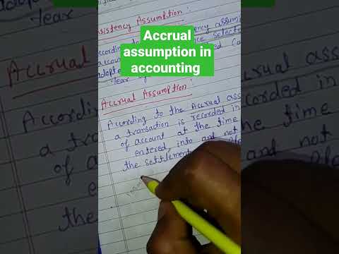Accrual assumption in accounting? #bca #ignou #accountancy #account #accountingconcepts