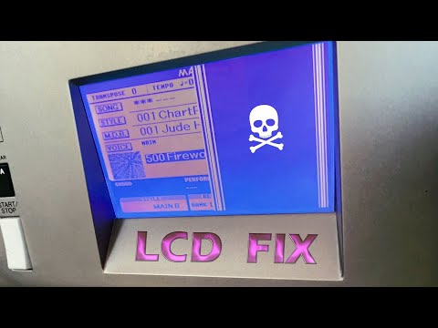 Quick Fix: Yamaha Digital Keyboard Faulty LCD (DGX-530, YPG-535)
