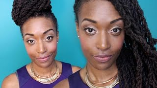 Loc Hairstyle Tutorial: 2 strand twists & 2 strand twist updo