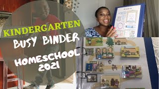 KINDERGARTEN BUSY BINDER 2021| HOMESCHOOL | SOUTH AFRICAN YOUTUBER