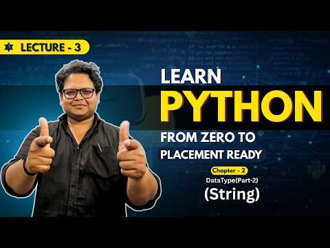 Python Full Course Chapter 2 Part 2 String In Python Zero To Placement