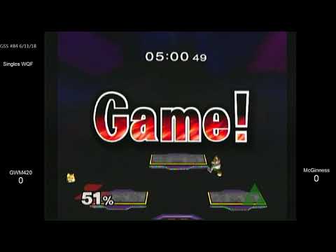 GSS 84 SSBM - GWM420 (Fox) vs. McGuinness (Sheik) - Melee WQF